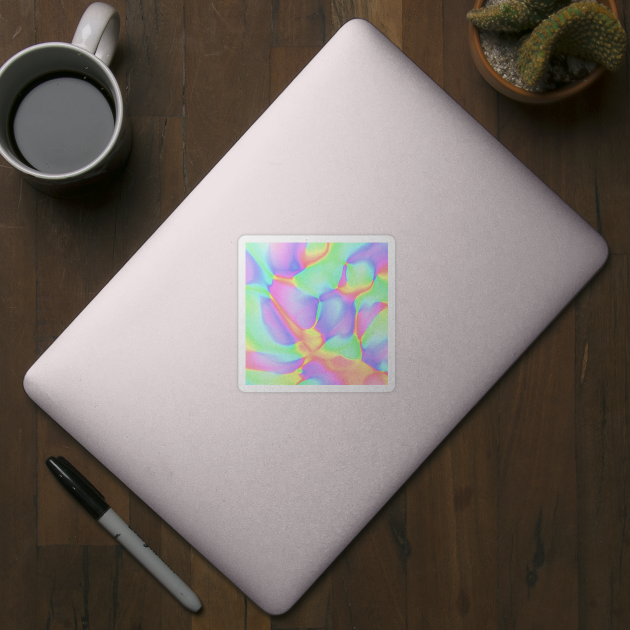 Pretty Pastel Rainbow Abstract Design by KelseyLovelle